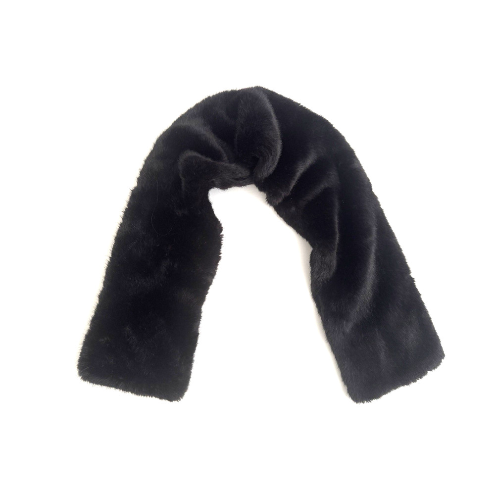 Talbots Faux-Fur Shawl Black Shoulder Wrap Cozy Glamour Chic Romantic NEW NWT